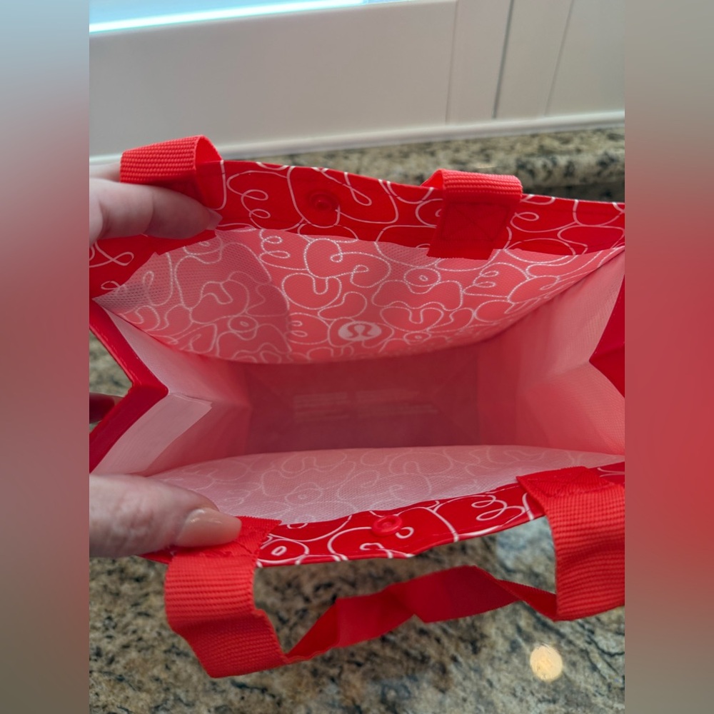Lululemon reusable SMALL Tote | Red - Picture 3 of 3